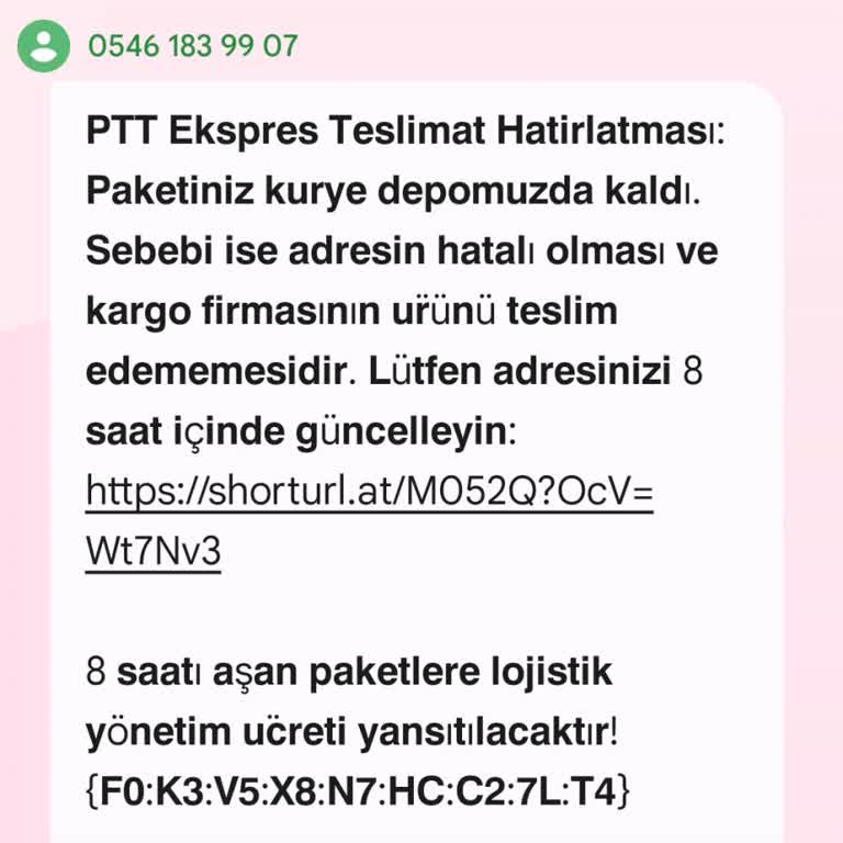 Kişisel Bilgilerimle İzinsiz Grup Ve Sahte Kargo Mesajı Hakkında Güvenlik Endişesi