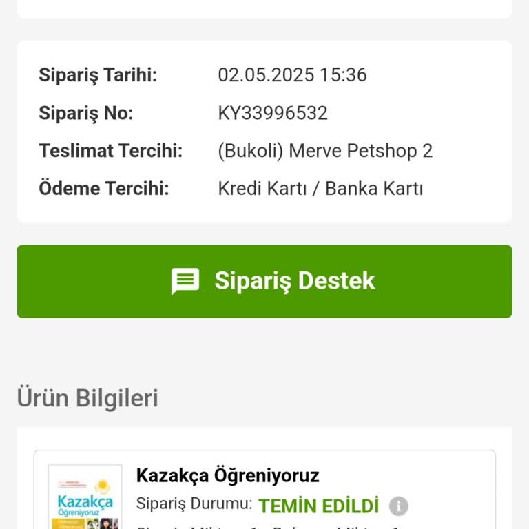 Kitap Siparişim Uzun Süredir Teslim Edilmedi