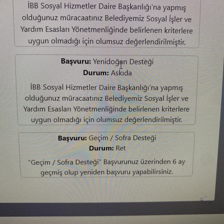 İstanbul Büyükşehir Belediyesi Yenidoğan Paketi Başvurum Neden Askıya Alındı?