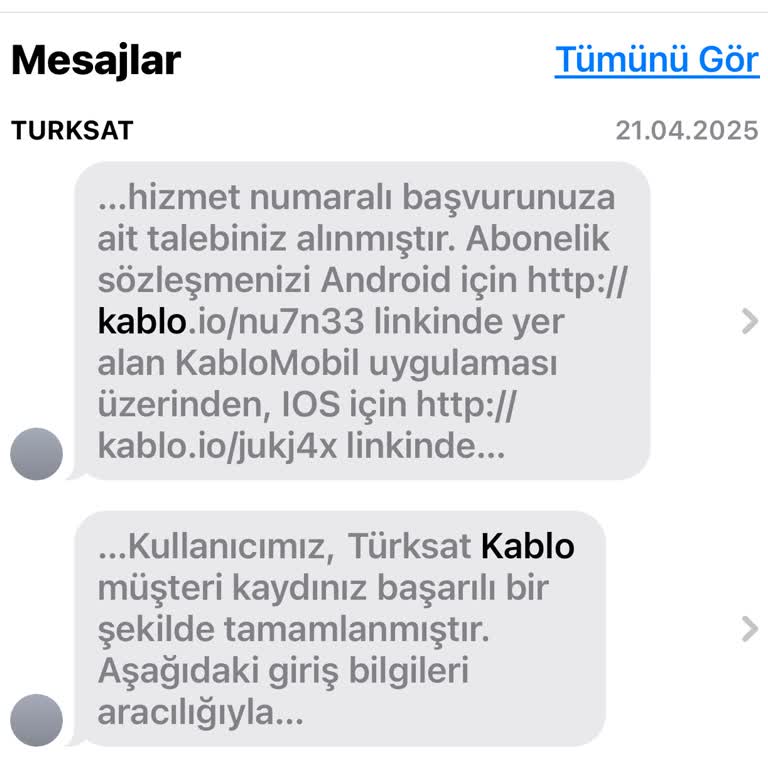 TÜRKSAT Kablo Net Başvurumda Ekipler Gelmedi Sözleşme İptal Edilmiyor Mağdurum