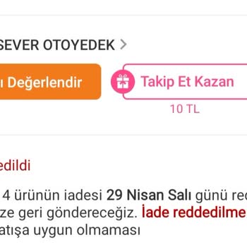 Yanlış Ürün, İade Sorunu Ve Müşteri Yorumunun Yayınlanmaması Hayal Kırıklığı Yarattı