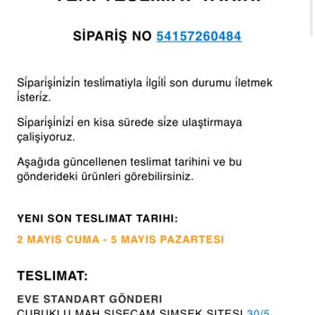 Zara Online Siparişim Defalarca Ertelendi, Ürünlerim Hala Teslim Edilmedi