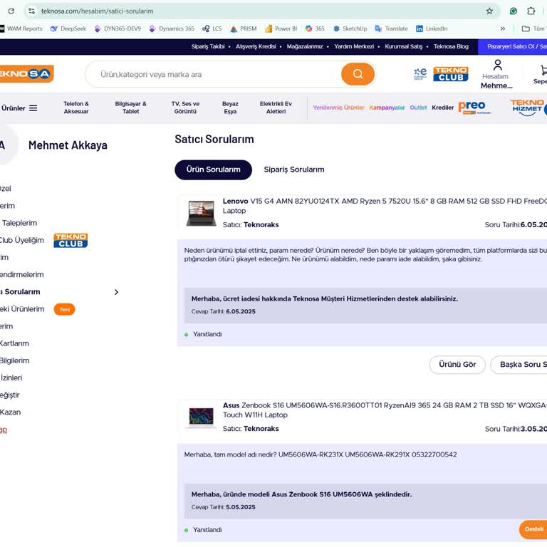Sipariş İptali Sonrası Kart Limitim 2 Ay Bloke Edildi