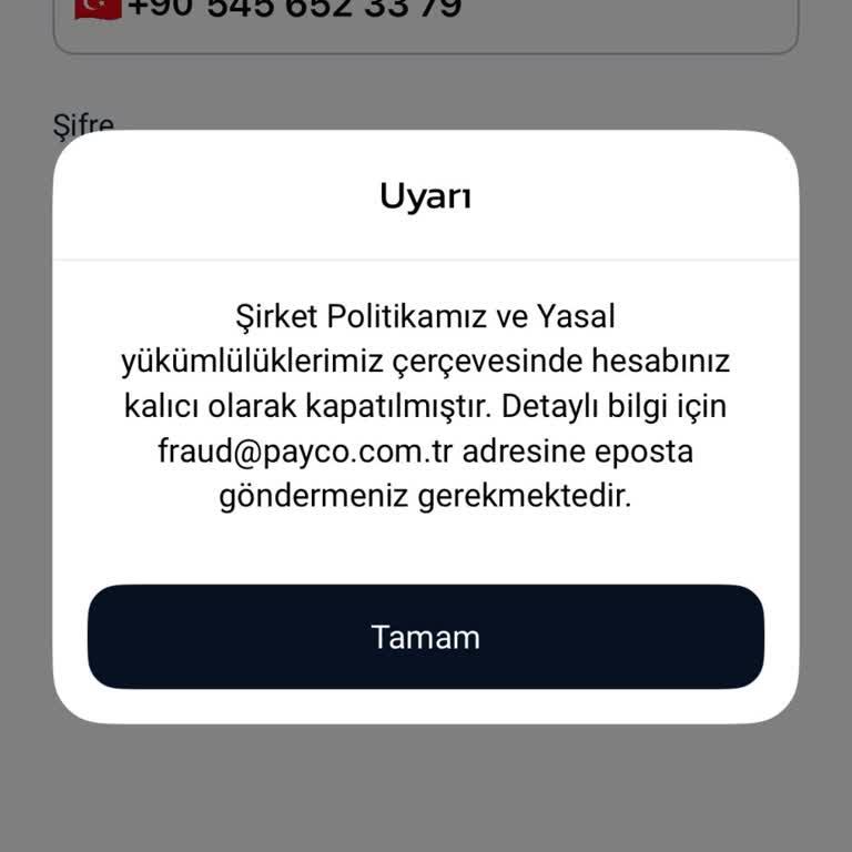 Haber Verilmeden Hesabımın Kapatılması Ve Para İadesi Sorunu