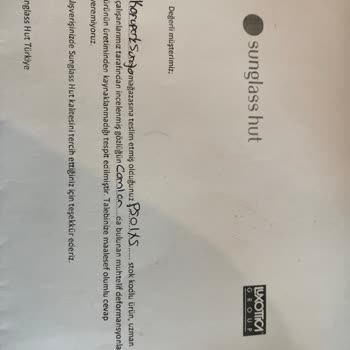 Garanti Kapsamındaki Gözlüğümdeki Sorun Red Edildi, Mağdur Edildim