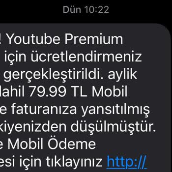 Vodafone Pay İle Ödenen Youtube Premium Üyeliğim Aktif Olmadı Mağdurum
