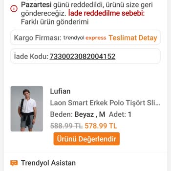 Yanlış Ürün İadesiyle Mağduriyet, Trendyol ve Lufian Çözüm Sunmuyor