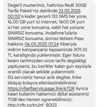 Vodafone Red 30GB Sınırsız Paketi Beklentimi Karşılamadı