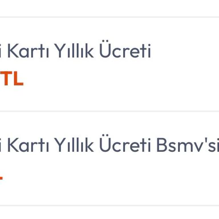 Yasal Dayanağı Olmayan Kredi Kartı Aidatının İadesini Talep Ediyorum