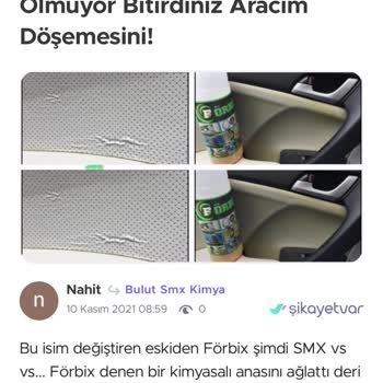 Kimyasal Ürün Nedeniyle Deri Döşeme Zarar Gördü, İlgisizlikle Karşılaştım
