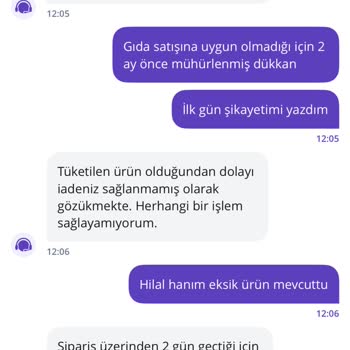 Getir Yemek'ten Eksik Ve Bozuk Sipariş, İade Sorunu