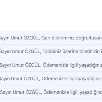 Ajet'ten Eksik İade Ve Otomatik Yanıt Sorunu