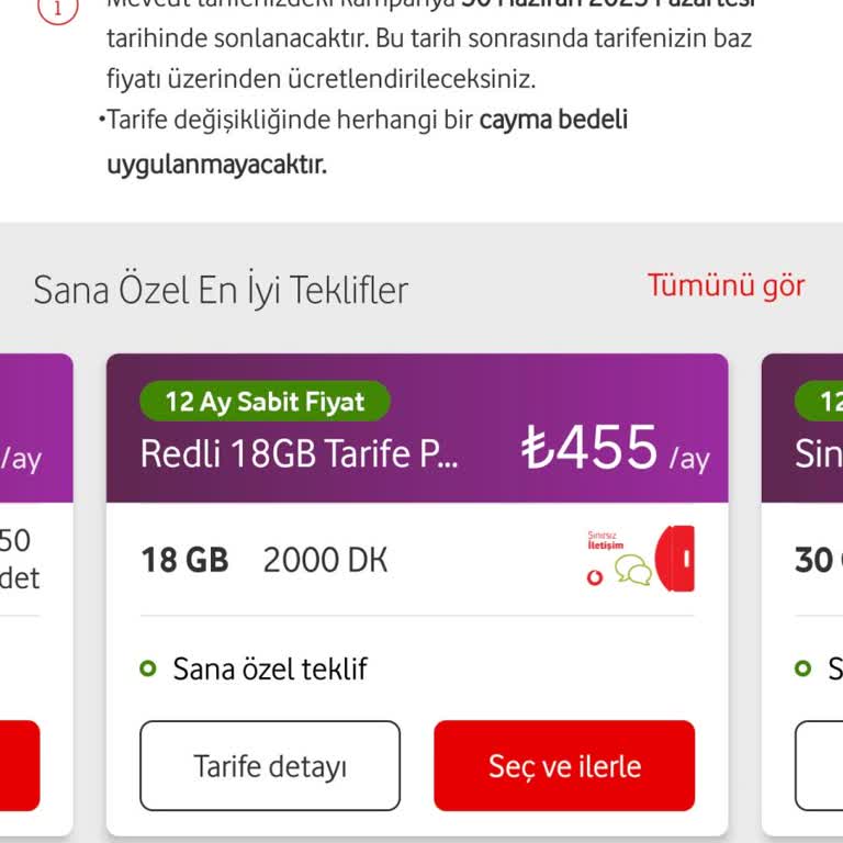 Vodafone Tarifemde Ani Ve Yüksek Zam
