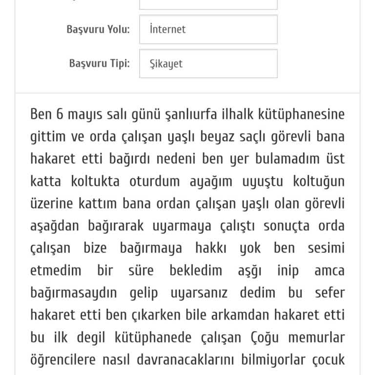 Kütüphane Personelinin Saygısız Ve Hakaret İçeren Davranışı