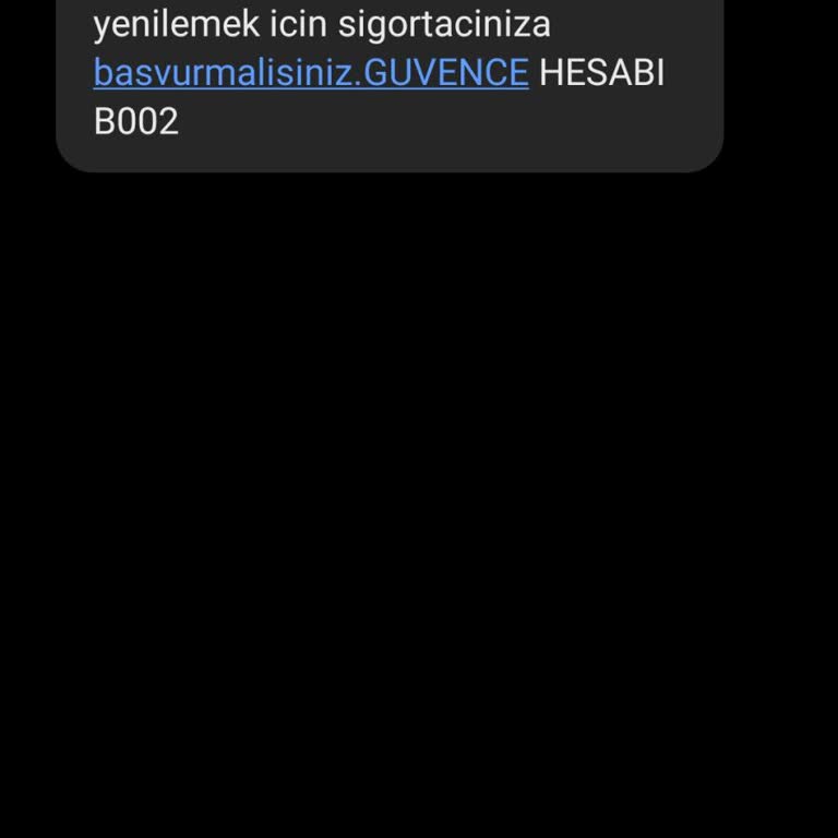 Üzerime Ait Olmayan Araç İçin Yanlış Sigorta Bildirimi