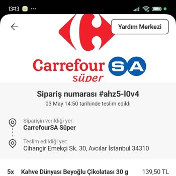 Carrefour SA'dan Tarihi Geçmiş Çikolata Satışı