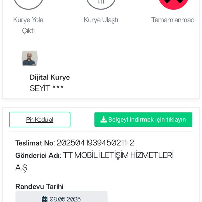 Kurye Teslim Etmedi Siparişim İptal Edildi Mağdur Edildim
