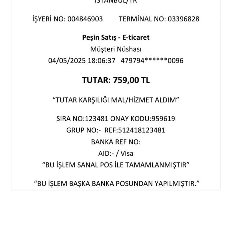 Haberim Olmadan Kredi Kartımdan Yapılan İşlem Nedeniyle Mağduriyet Yaşıyorum