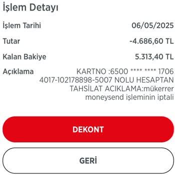 Hesabımdan İzinsiz Para Çekiliyor Güvenim Sarsıldı