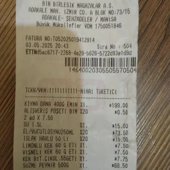 Market Ürün İadesi ve Kalite Şikayeti