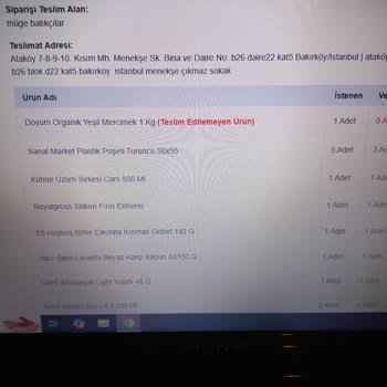 Migros Sanal Alışverişte Alternatif Ürün Problemi Ve İletişimsizlik