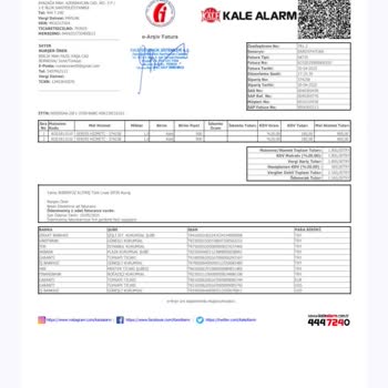 Kale Alarm Sistemleri İptal Sonrası Haksız Fatura Ve Söküm Ücreti Şikayeti