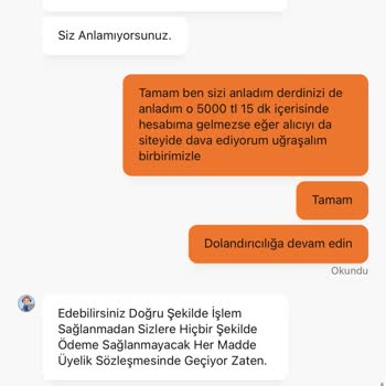 Satış Sonrası Hesabımda Bloke Edilen Paramın İadesini Talep Ediyorum