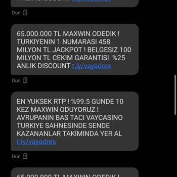 Vaycasino Sürekli Gelen Rahatsız Edici SMS Mesajları