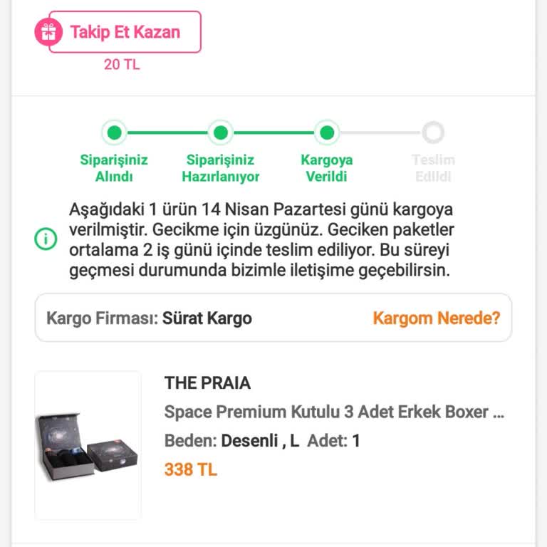 Teslim Edilmeyen Ürünler Ve Sürat Kargo'nun Gecikmesi Hakkında Şikayet