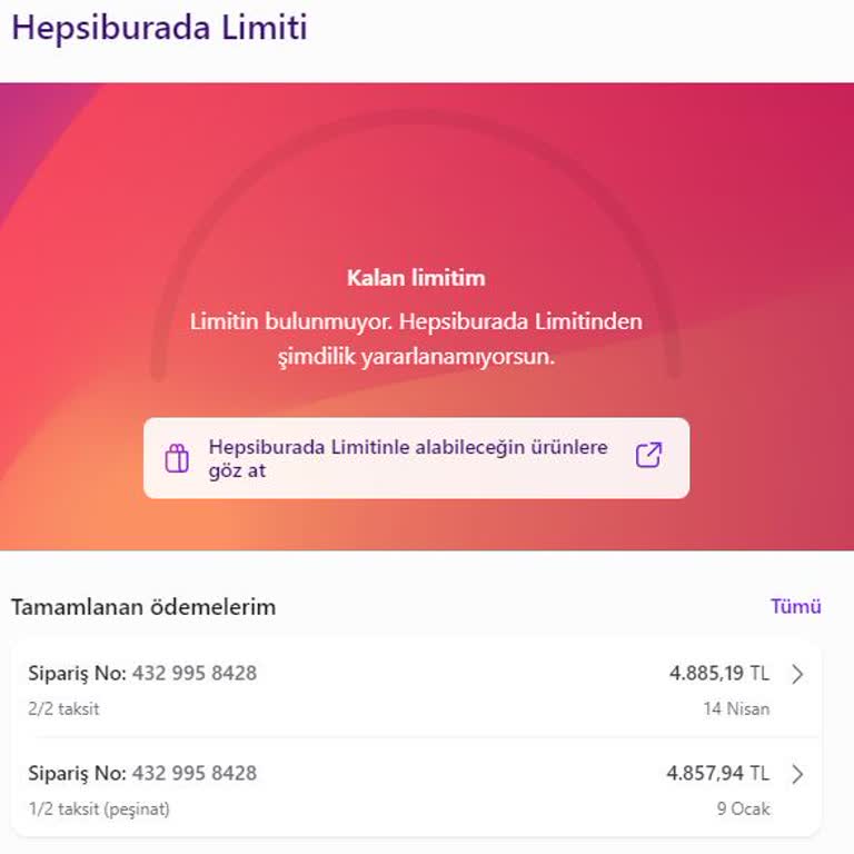 Hepsiburada Limitimin Gerekçesiz Sıfırlanması Ve Alışveriş Yapamama Sorunu