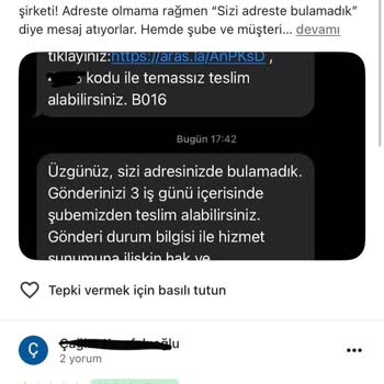 Kargo Şirketinin Yalan Bildirimi Ve Müşteri Mağduriyeti!