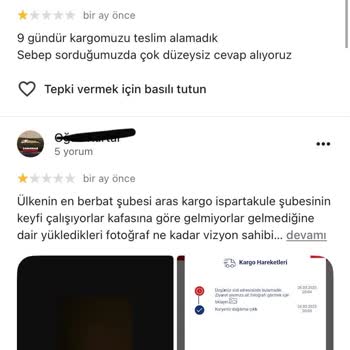 Kargo Şirketinin Yalan Bildirimi Ve Müşteri Mağduriyeti!