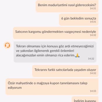 Satıcının Ürünü Kargolamadan Siparişi İptal Etmesi Ve Trendyol’un Yetersiz Müşteri Desteği