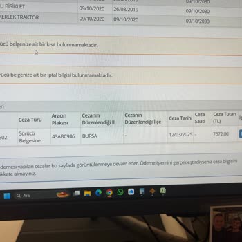 Araç Randevusu Alırken Borç Uyarısı Hatası