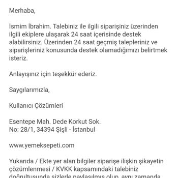 İptal Edilen Siparişin Ücret İadesi Yapılmıyor, Destek Ekibi Yardımcı Olmuyor