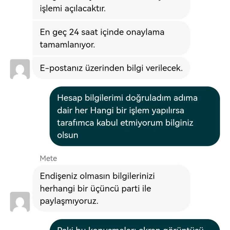 Kimlik Doğrulama Belgelerimle İlgili Güvenlik Endişesi Ve Sorumluluk Reddi