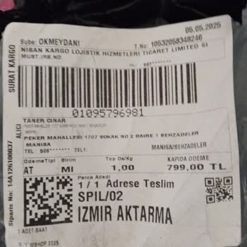 Yanlış Ürün Gönderildi, İade Ve Para İadesi Talep Ediyorum