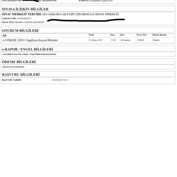 ÖSYM Başvuru Belgemde Şehir Hatası Mağduriyet Yaşadım