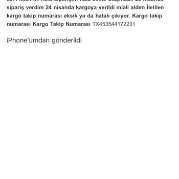 Ulaşılamayan Müşteri Hizmeti Ve Teslim Edilmeyen Ürünler