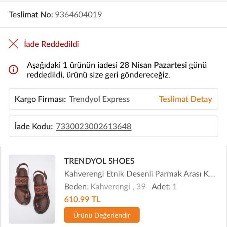 İade Reddedildi Fatura Olmasına Rağmen Çözüm Yok