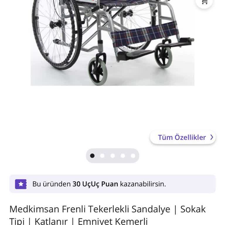 Satın Aldığım Tekerlekli Sandalye Emniyet Kemersiz Geldi