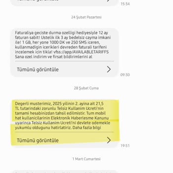 Kullanılmayan Hattıma Sebepsiz Yüksek Borç Çıkarıldı!