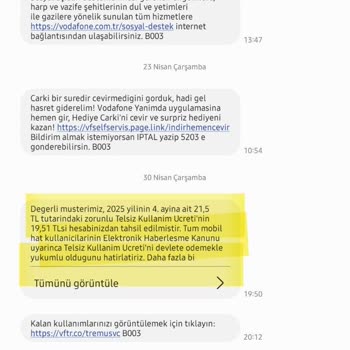 Kullanılmayan Hattıma Sebepsiz Yüksek Borç Çıkarıldı!