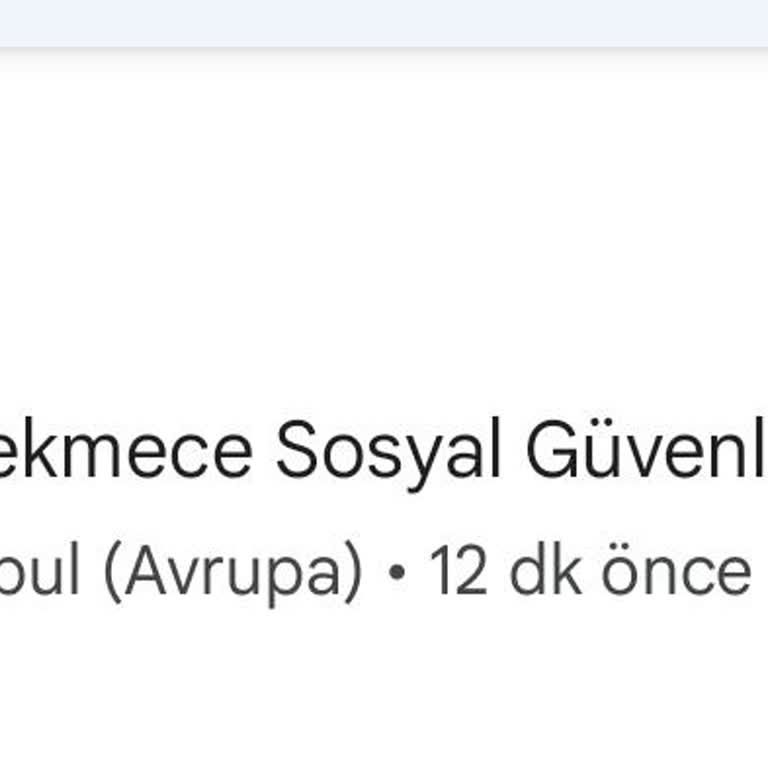 Küçükçekmece SGK'ya Ulaşamıyorum: Telefonlar Açılmıyor