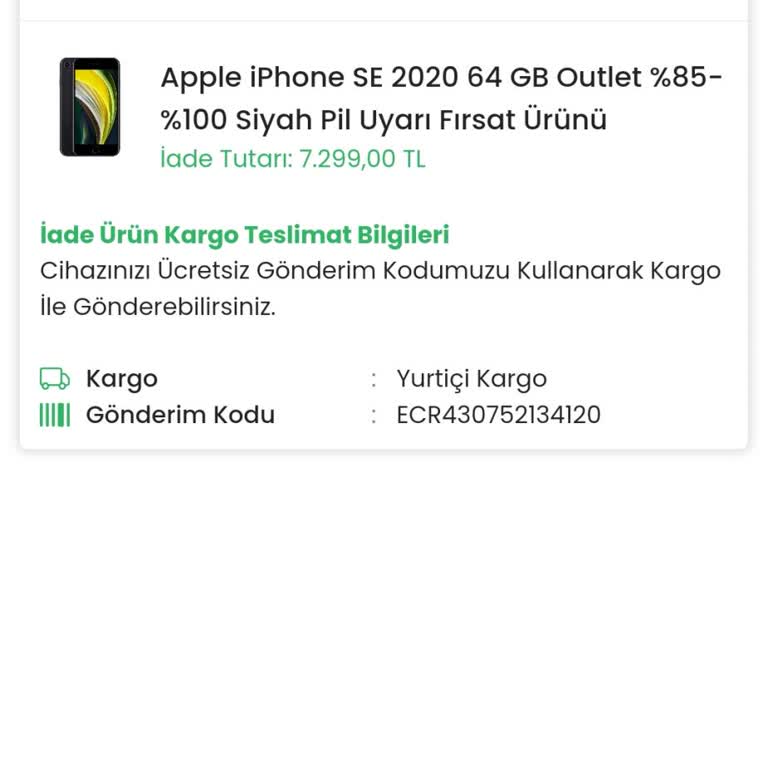 Kırık Telefon Ve Geciken Para İadesi Sorunu
