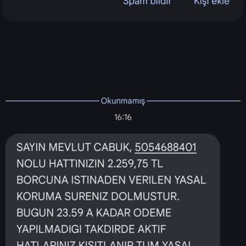 Kullanmadığım Numara İçin Sürekli Aranıyor Ve Mesaj Alıyorum