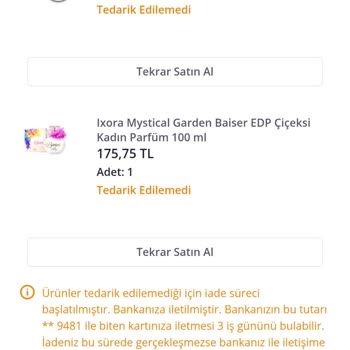 İxora Kozmetik'te Sürekli Stok Ve Kargo Sorunu Yaşıyorum