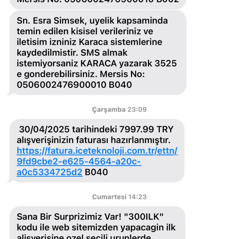 Karaca Real Şubesi Sözünü Tutmadı, Ürün Teslim Edilmedi Ve İade Yapılmıyor
