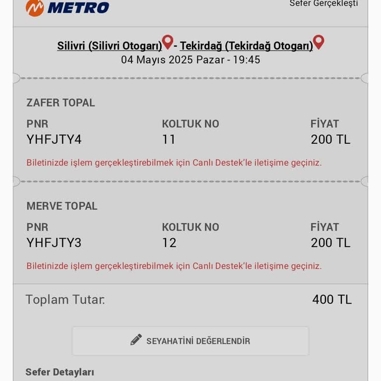 Metro Turizm'de Ayakta Yolculuk Ve Mağduriyet