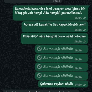 Eksik Parça Gönderilmeyen Dolap Mağduriyeti